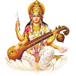 Goddess_ Saraswati_ Seated_ With_ Veena