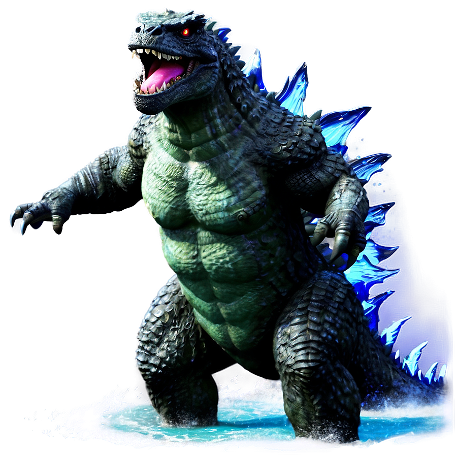 Godzilla Emerging From Sea Png Kcy99