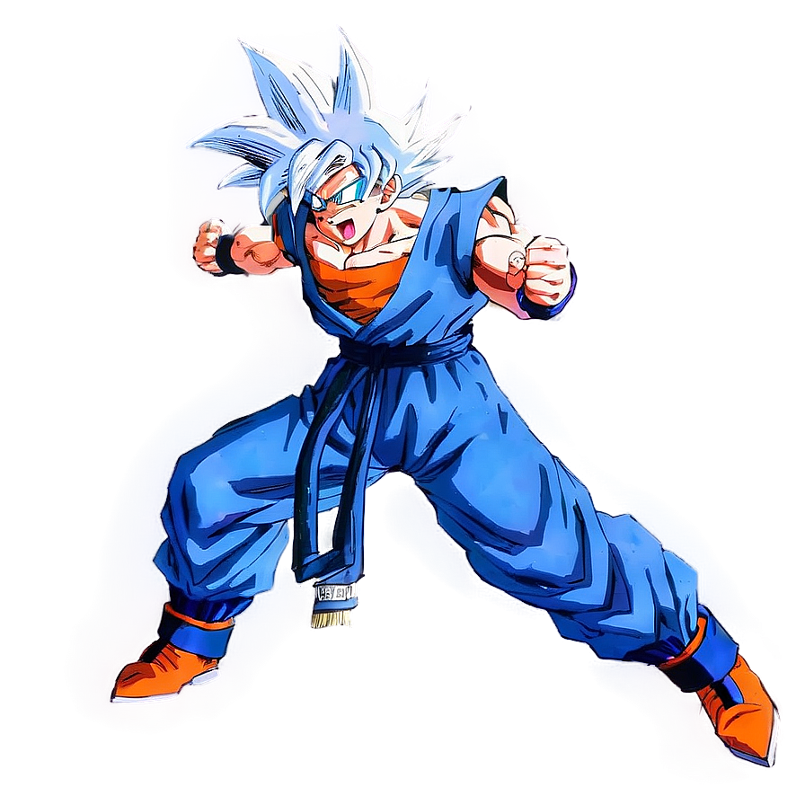 Goku Achieving Ultra Instinct Moment Png 06122024