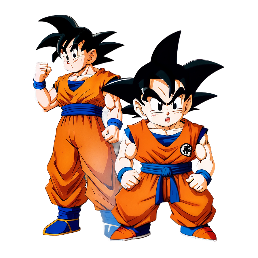 Goku And Gohan Manga Art Png Ejd96