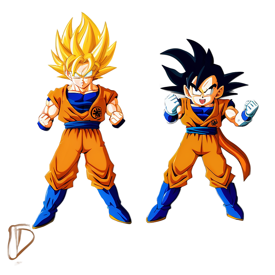 Goku And Vegeta Dynamic Duo Png Bsr