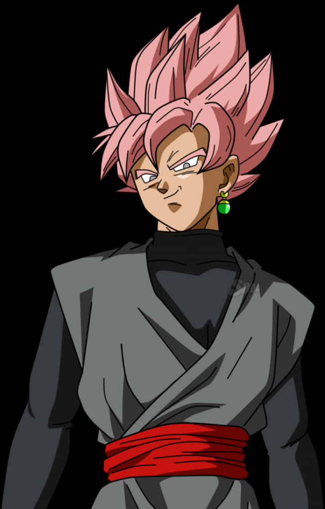 Goku_ Black_ Super_ Saiyan_ Rose_ Portrait