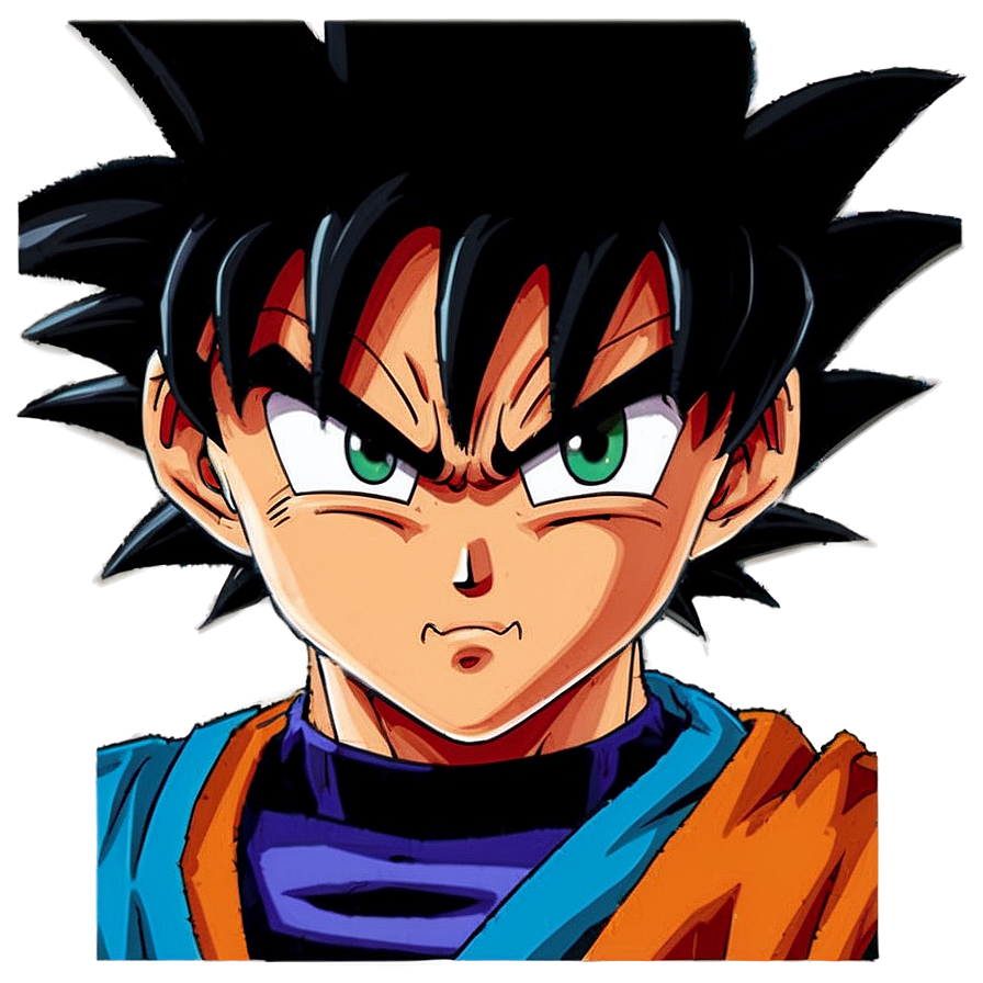 Goku Face Close Up Png 04292024