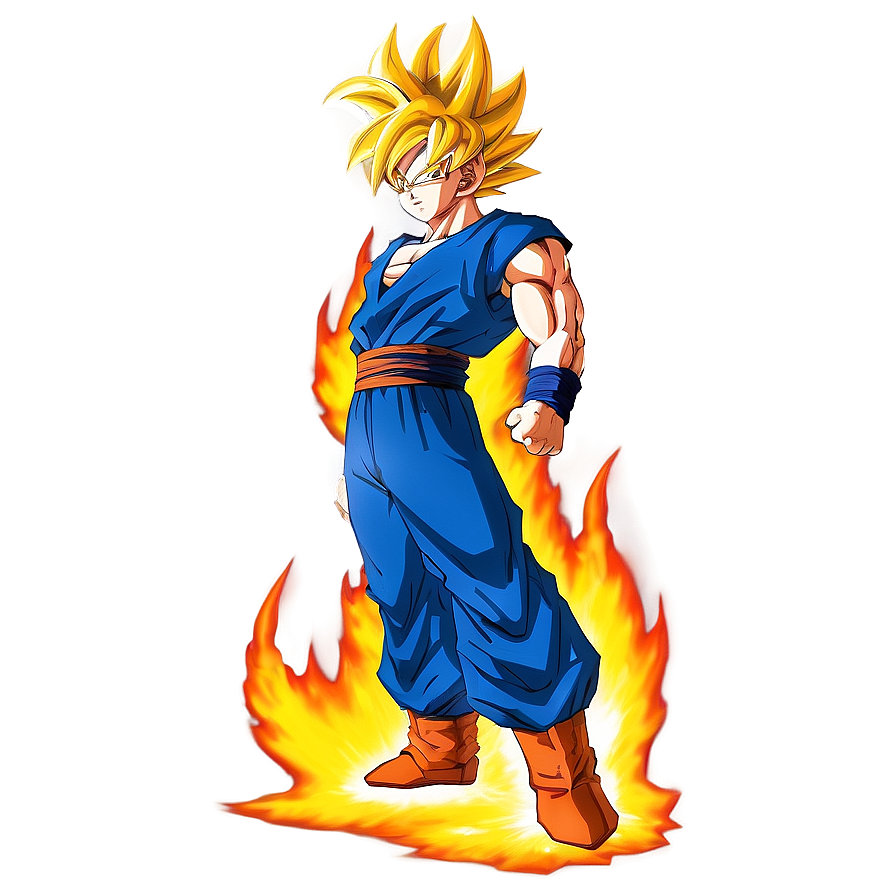 Goku Hair Flaming Aura Png Hpn35