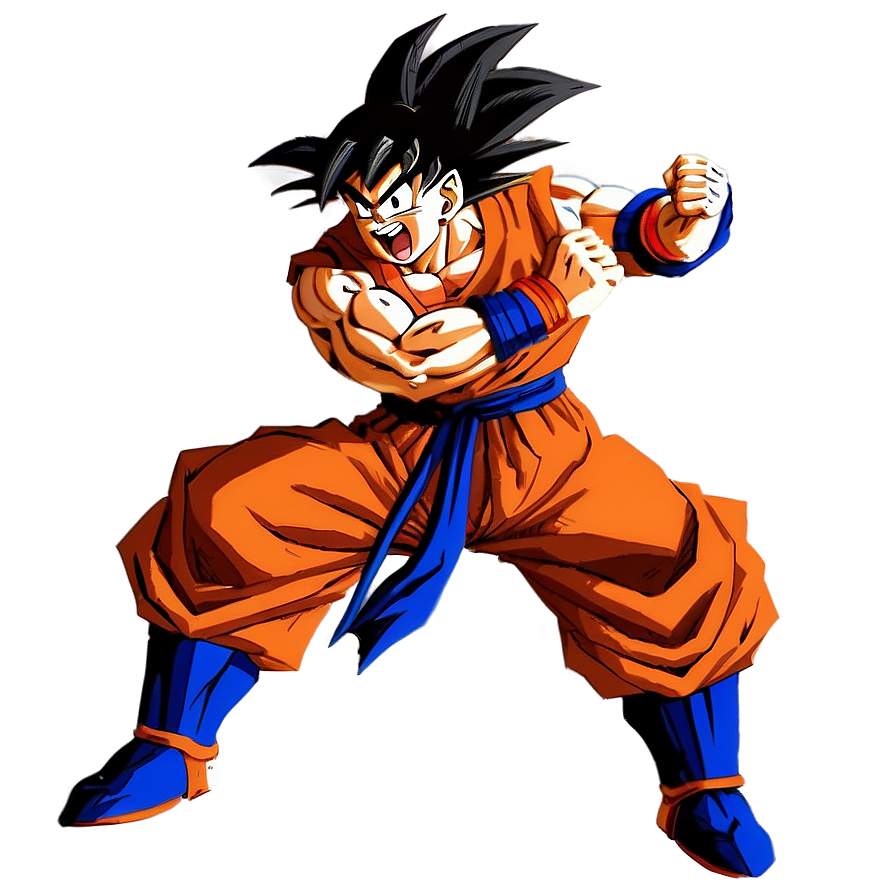 Goku In Battle Pose Png Ftn