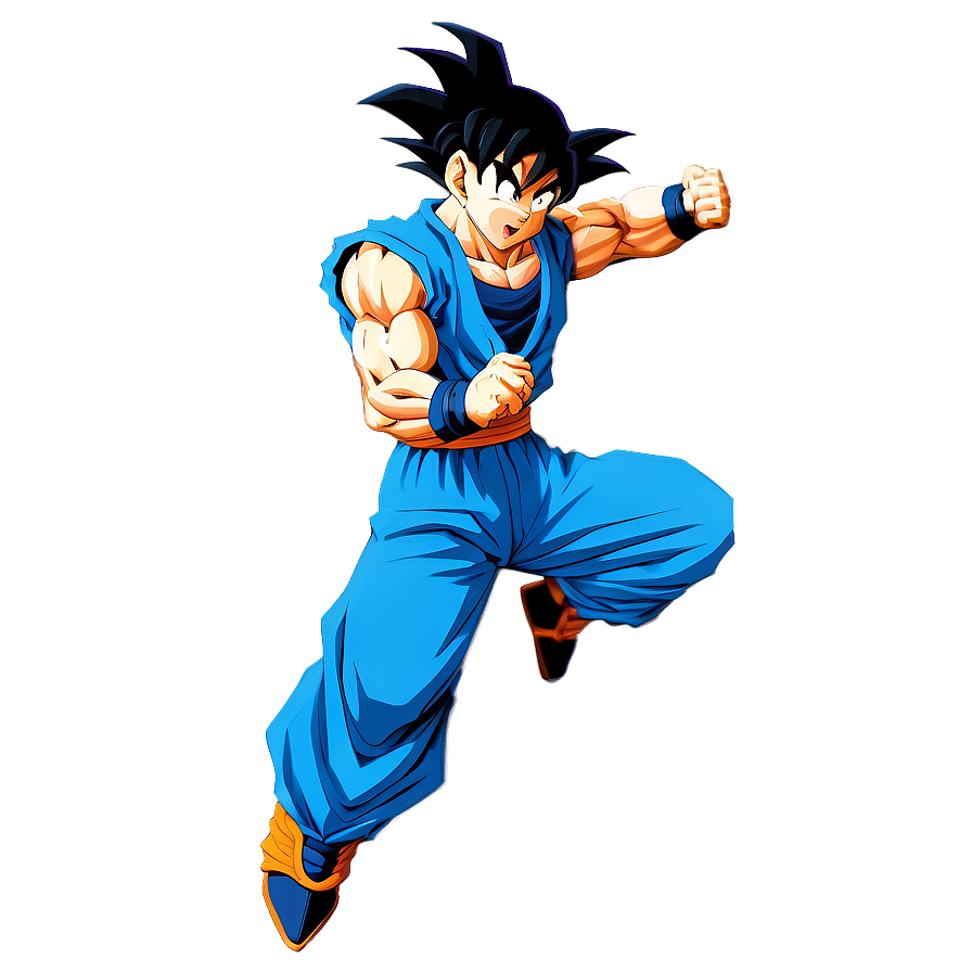 Goku In Battle Pose Png Kby