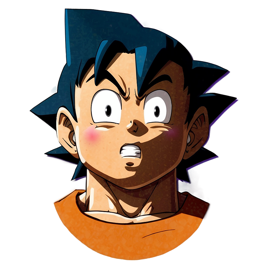 Goku Manga Facial Expression Png 35