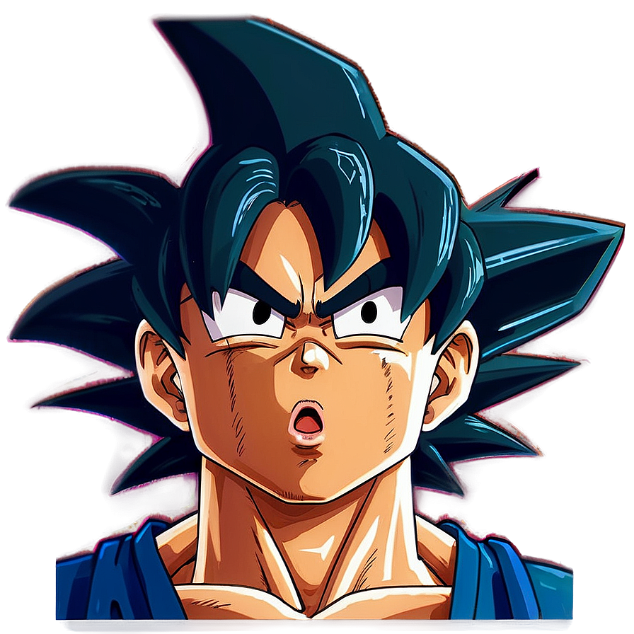 Goku Manga Facial Expression Png 74