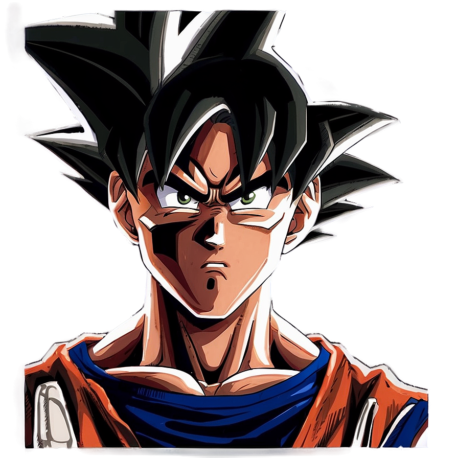 Goku Manga Intense Look Png 06272024