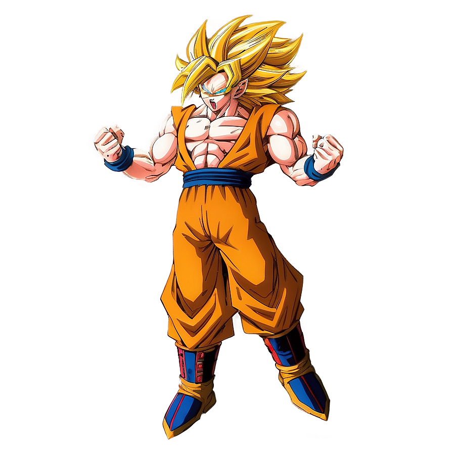 Goku Ssj3 In A Dynamic Pose Png 06252024