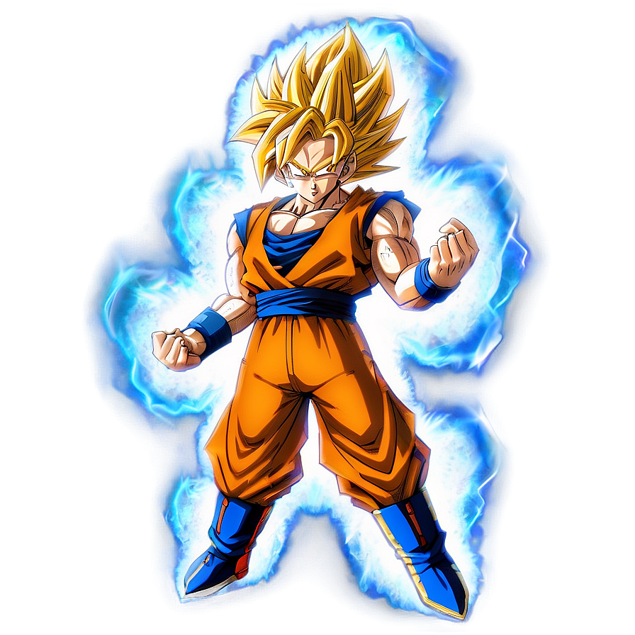 Goku Ssj3 In A Dynamic Pose Png Xnp67