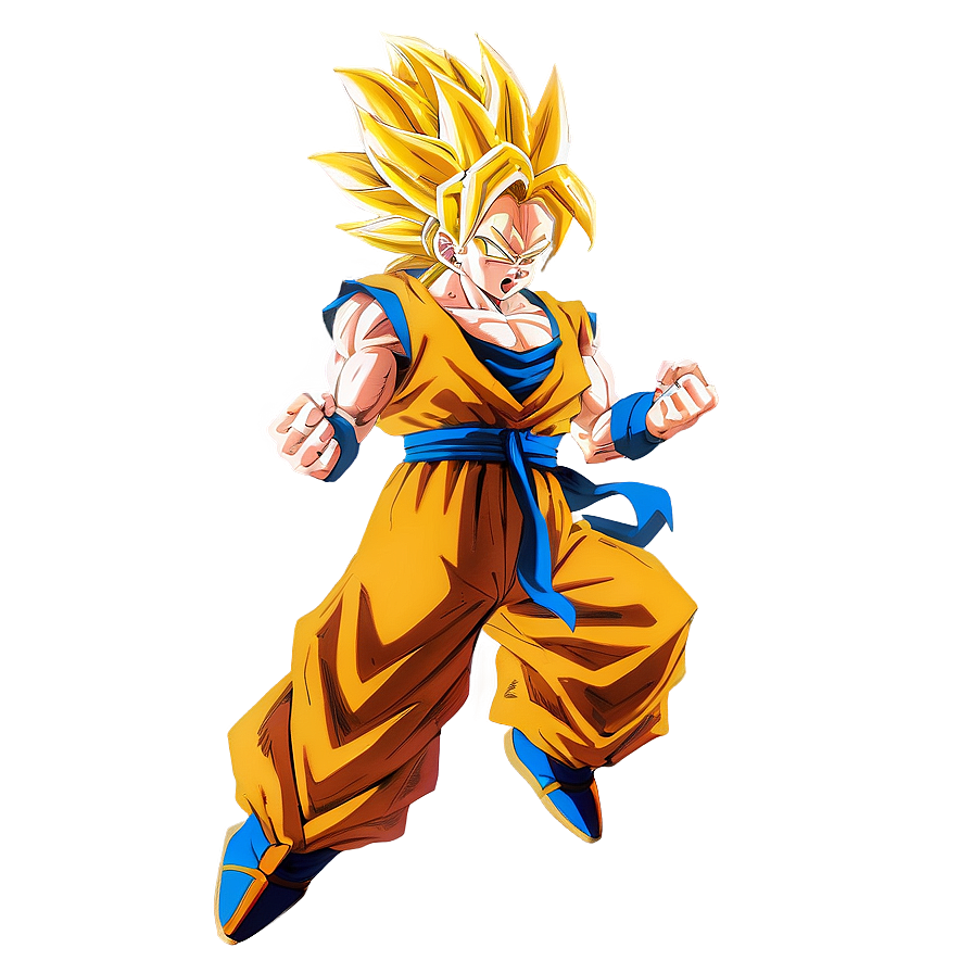 Goku Ssj3 In A Majestic Flight Png Qof