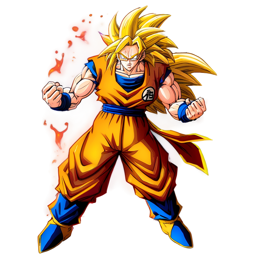 Goku Ssj3 Transformation Art Png 06252024