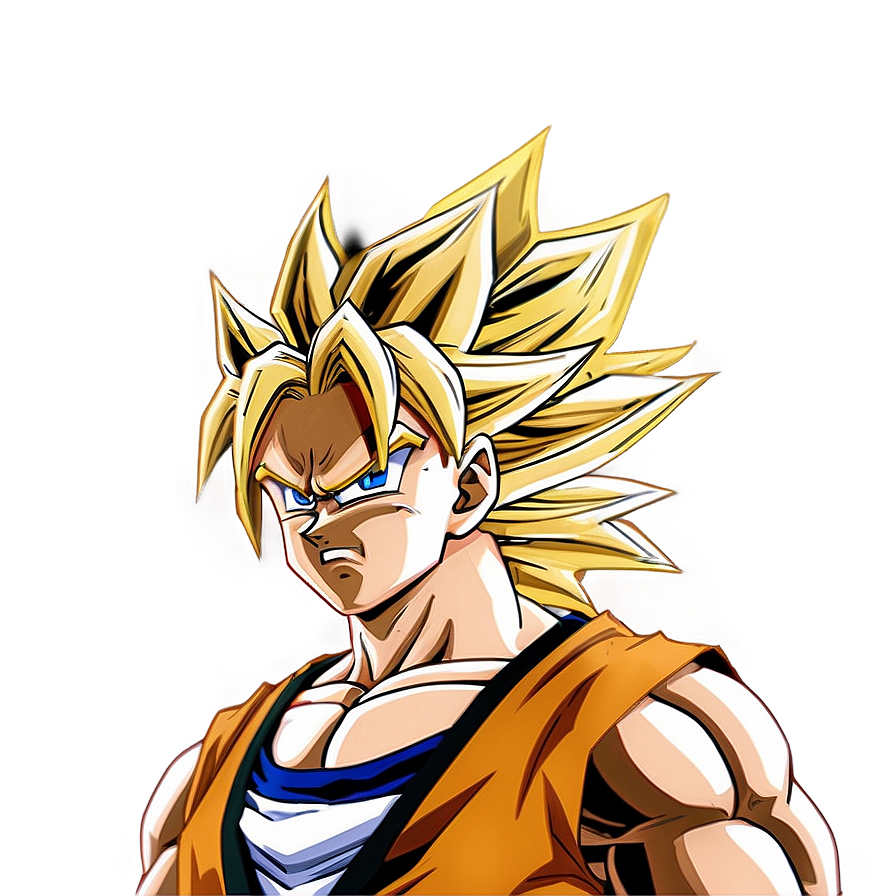 Goku Ssj3 With A Fierce Look Png Knf50