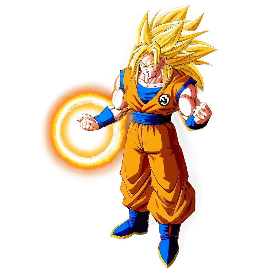 Goku Ssj3 With Energy Sphere Png Kcl2