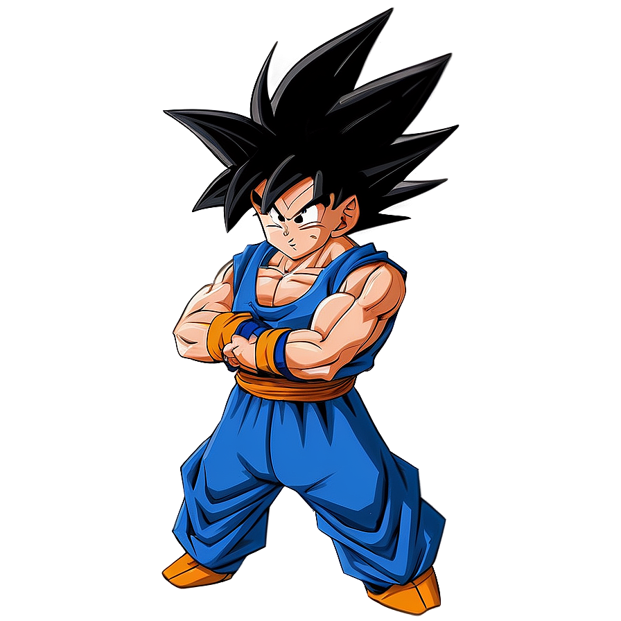 Goku Standing Firm Png Yhe