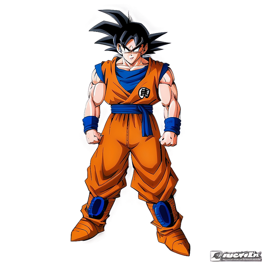 Goku Standing With Aura Png 06292024