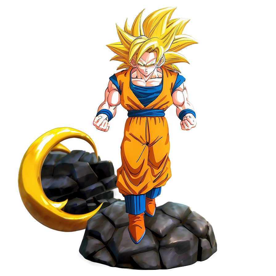 Goku Super Saiyan 3 Close-up Png 06252024