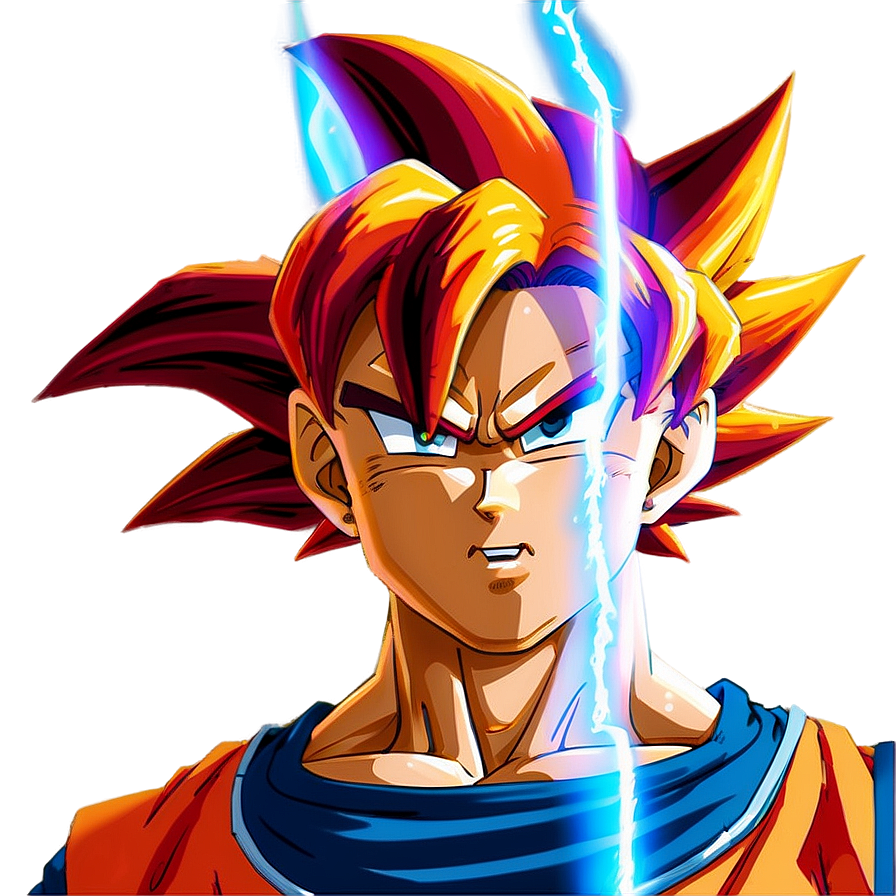 Goku Super Saiyan God Manga Png 06272024