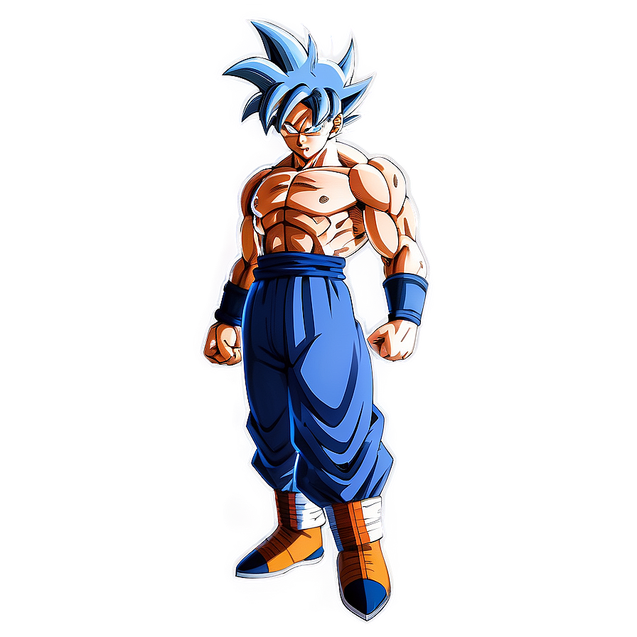 Goku Ultra Instinct Defensive Pose Png Htd27