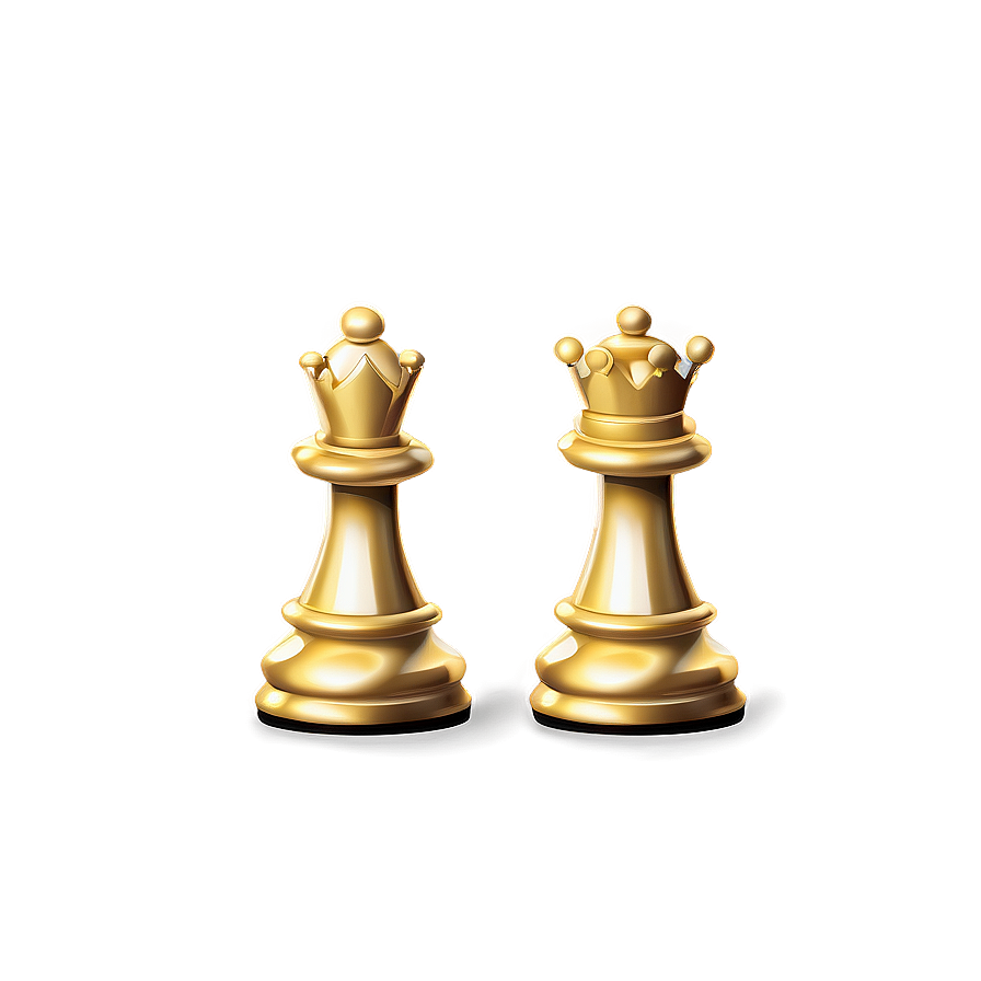 Gold And Silver Chess Pieces Png 05252024