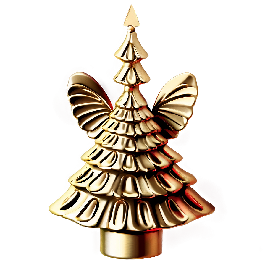 Gold Angel Christmas Tree Decor Png 87