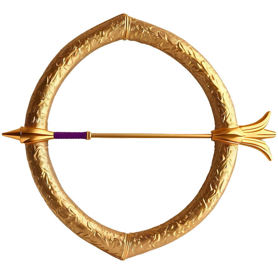 Gold Arrow On Transparent Background Png 06212024