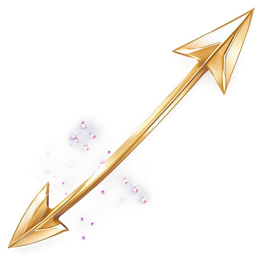 Gold Arrow With Sparkles Png 29