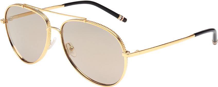 Gold Aviator Sunglasses Product View