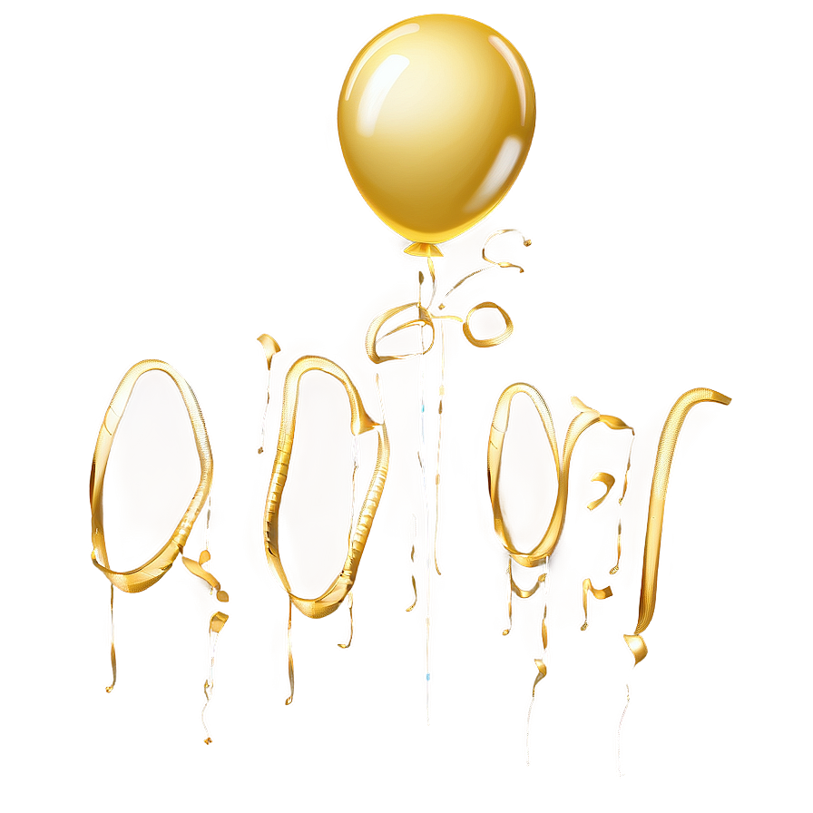 Gold Balloon Clipart Png 33