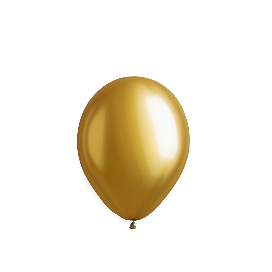 Gold Balloon On White Png Idr1