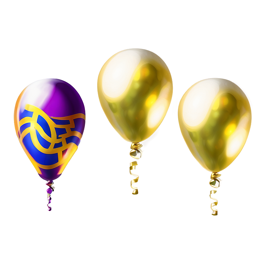 Gold Balloon Outline Png 33