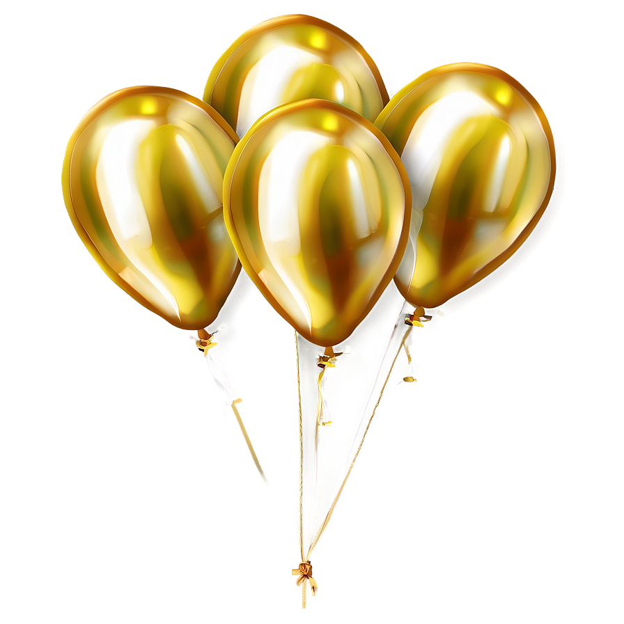 Gold Balloon Transparent Png 23