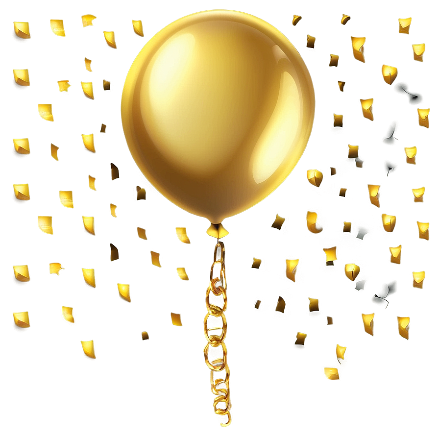 Gold Balloon Transparent Png Fph95