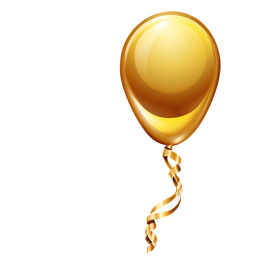 Gold Balloon Vector Png 32