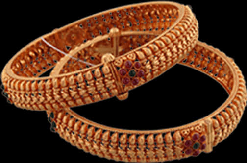 Gold Bangle Designswith Intricate Patterns