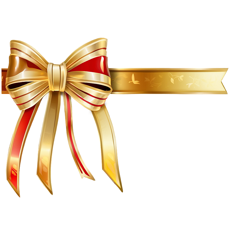 Gold Bow Decoration Png Fio