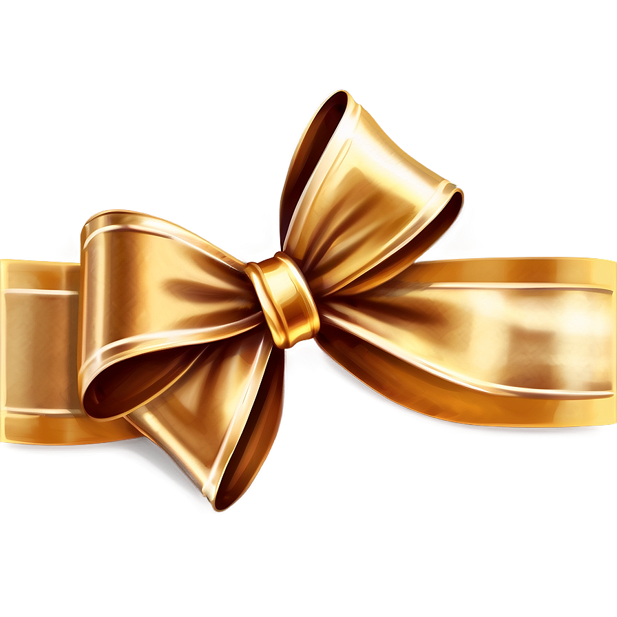 Gold Bow For Celebration Png Flt59