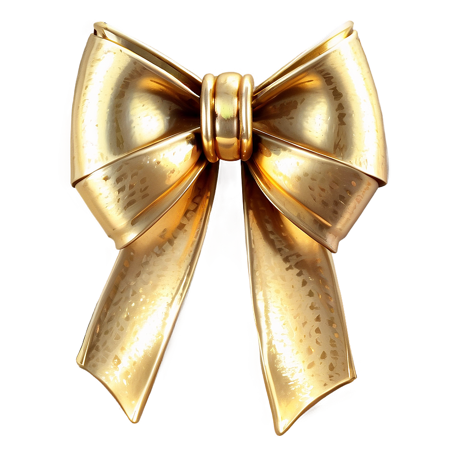 Gold Bow For Crafting Png 06272024