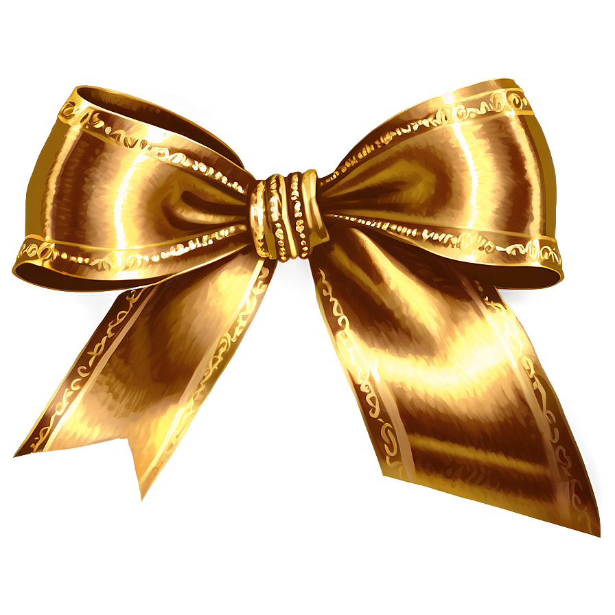 Gold Bow Ribbon Png Euu