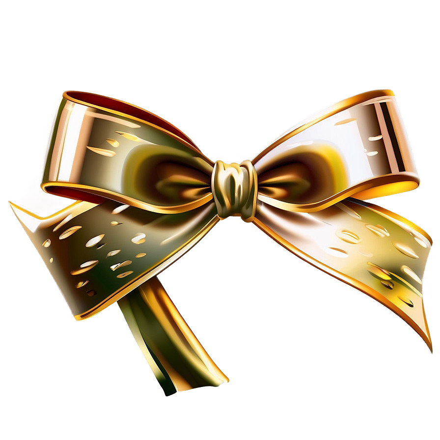 Gold Bow Vector Png 17