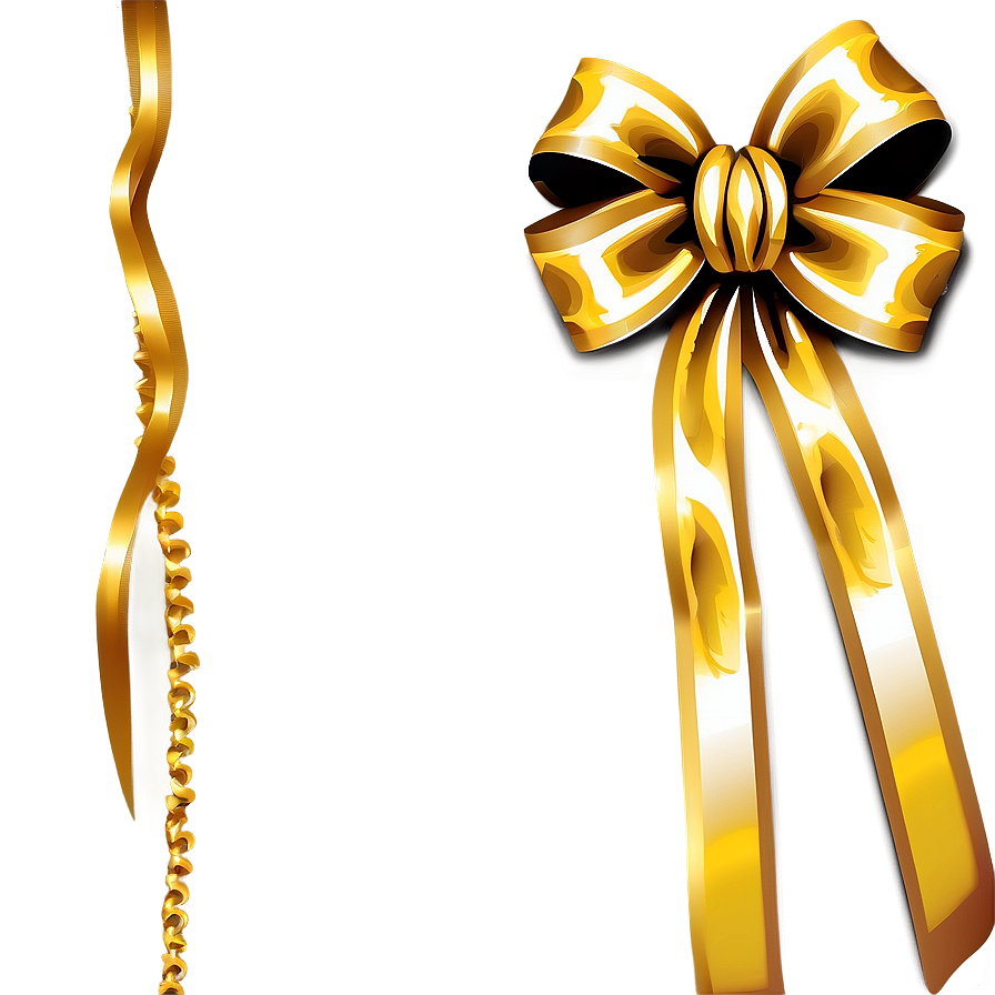 Gold Bow Vector Png 22