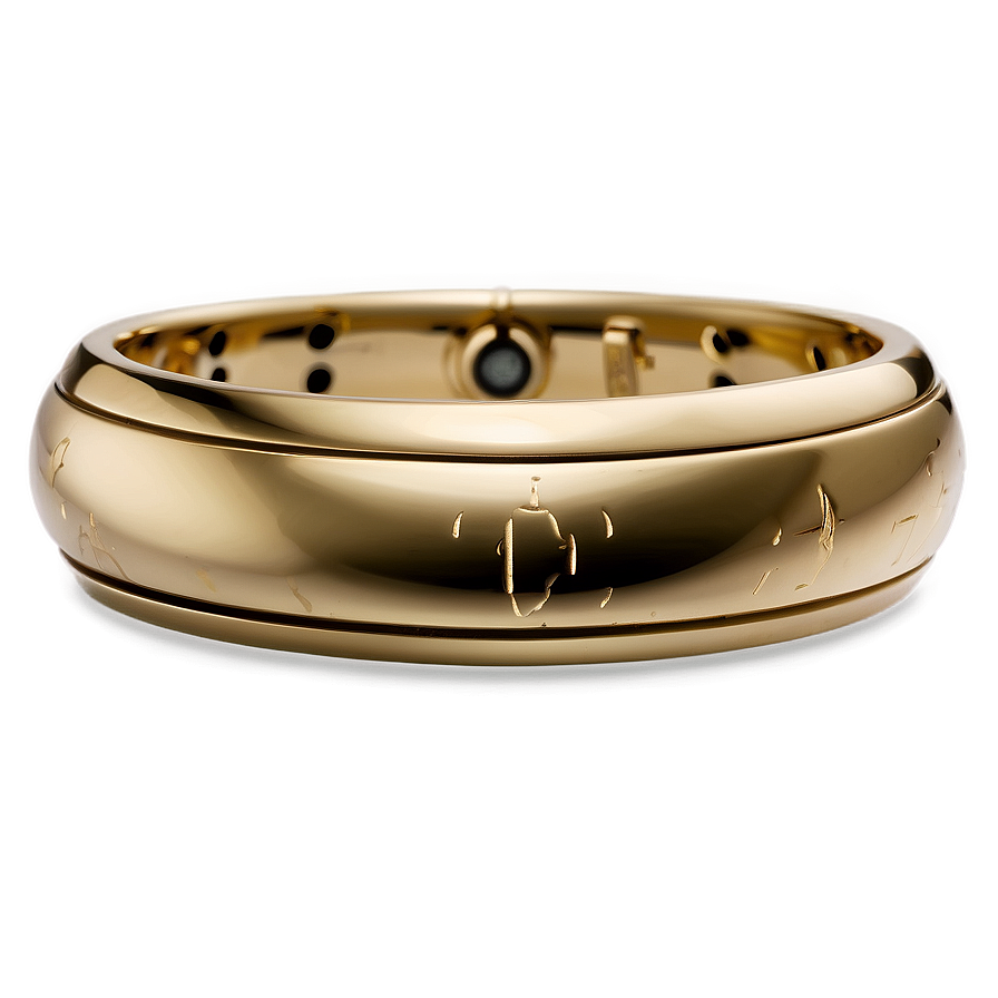 Gold Bracelet With Engraving Png 06282024