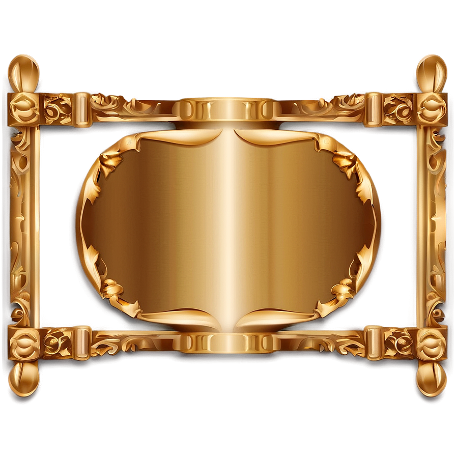 Gold Certificate Frame Png Fve