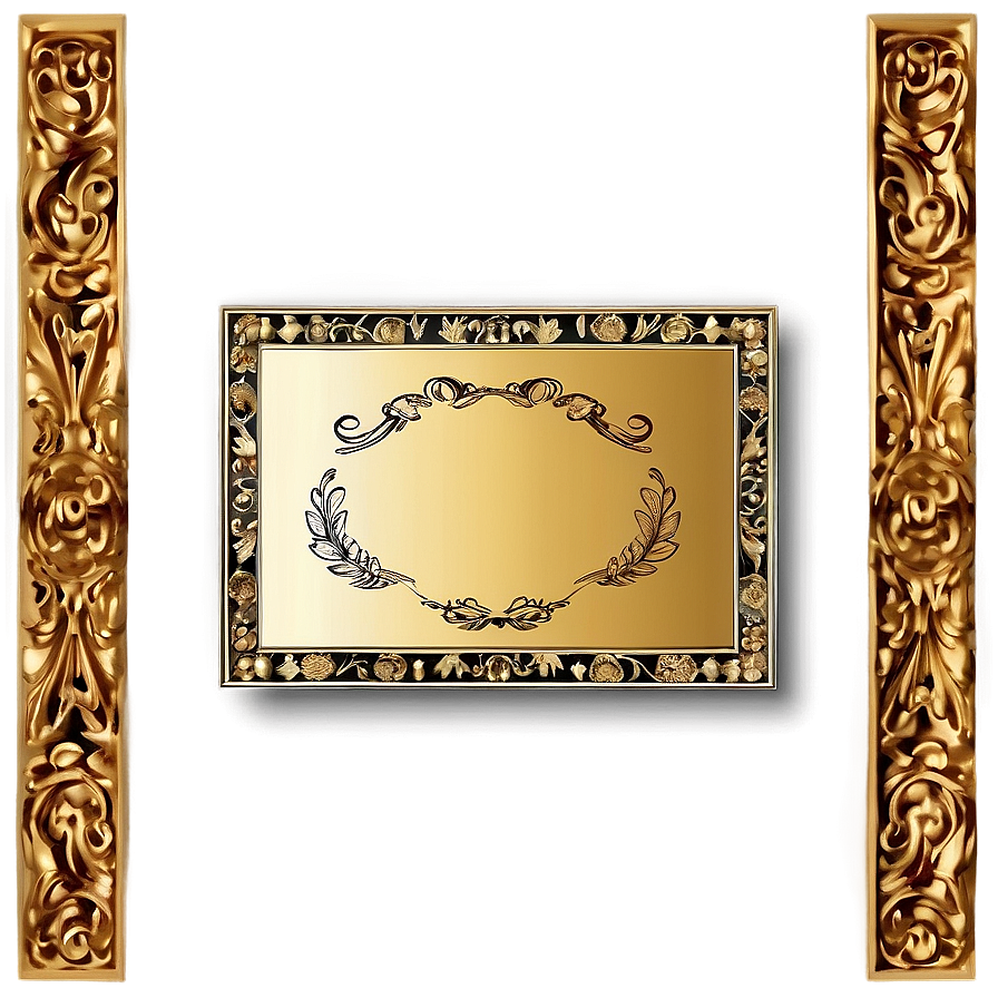 Gold Certificate Frame Png Vax