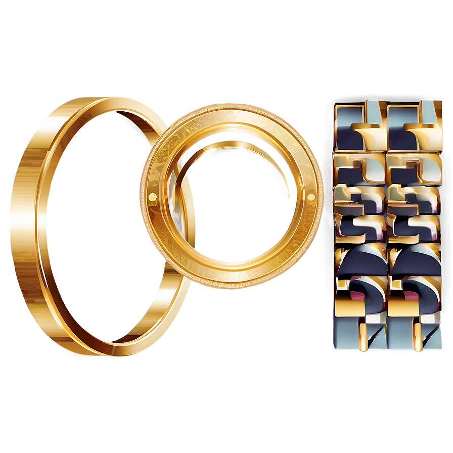 Gold Circle Border Clipart Png 06262024