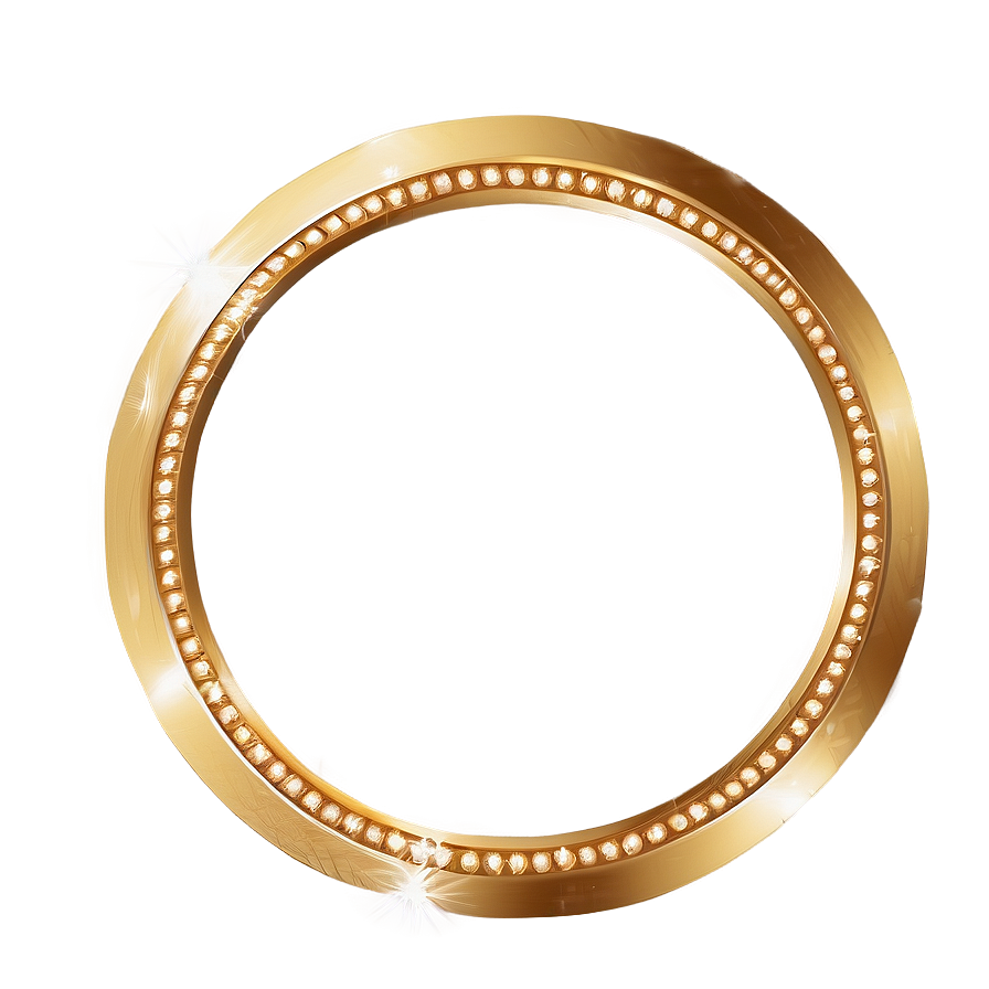 Gold Circle Frame For Logo Png Agy