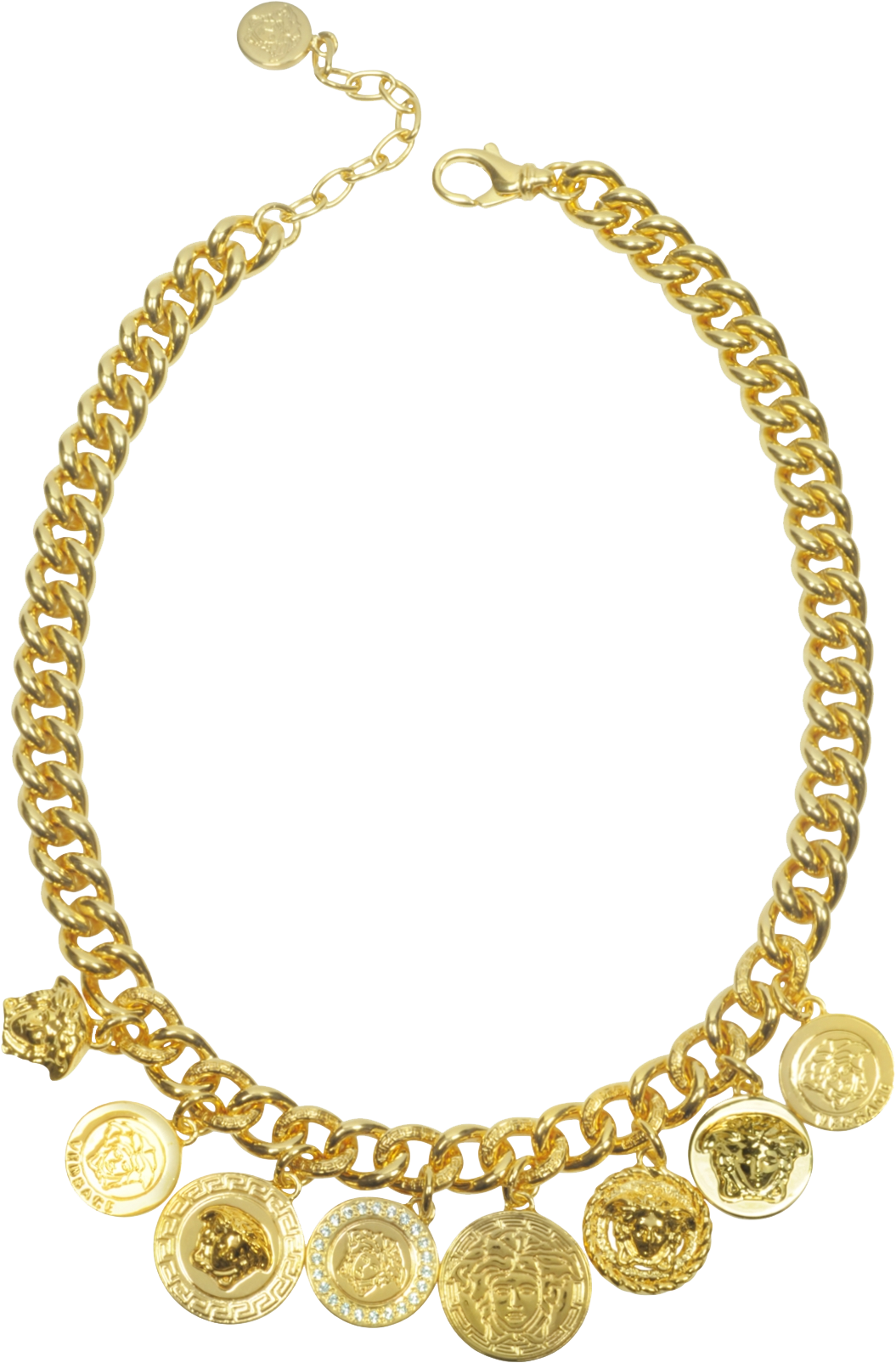 Gold Coin Charm Necklace