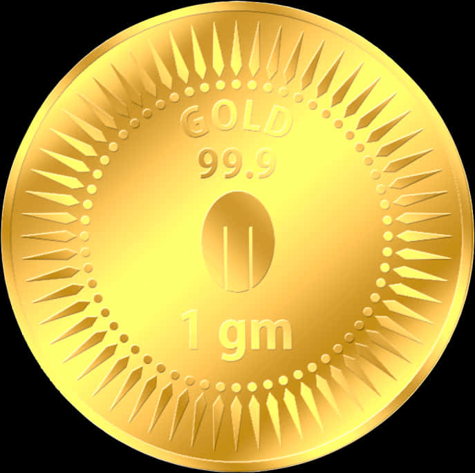 Gold Coin1 Gram Purity Design