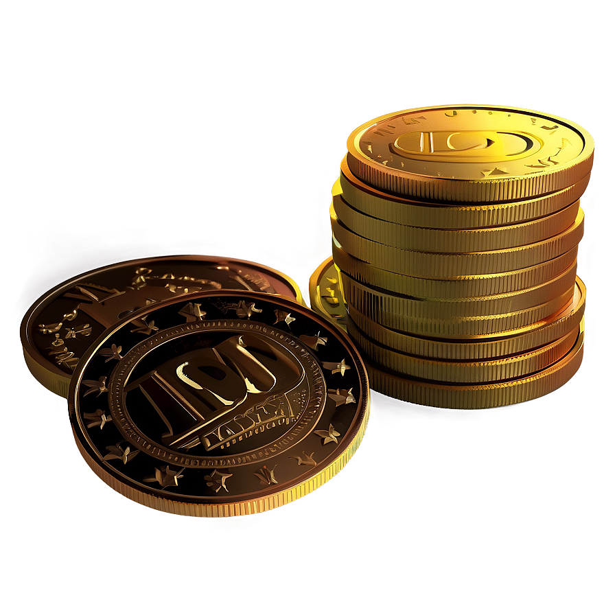 Gold Coins And Cash Png Fns